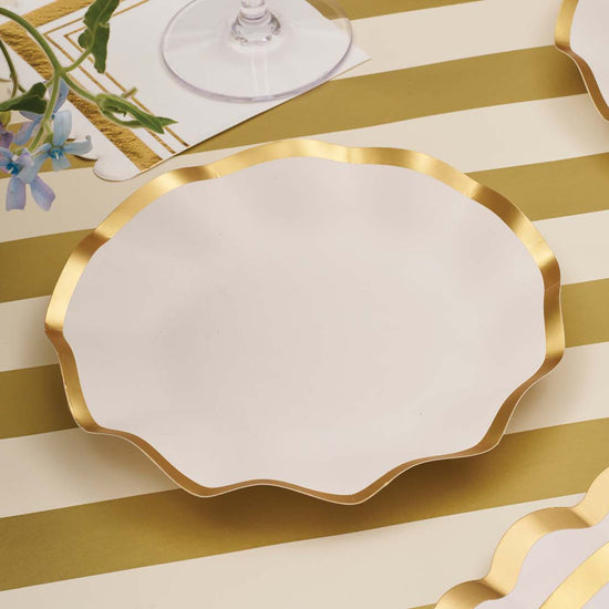 White Wavy Appetizer Bowl