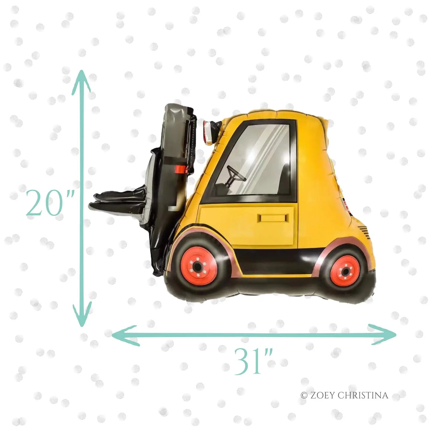31" Forklift Construction Mylar