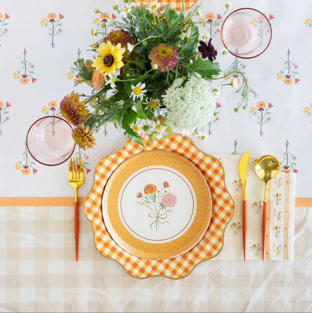 Cozy Fall Floral Table Runner