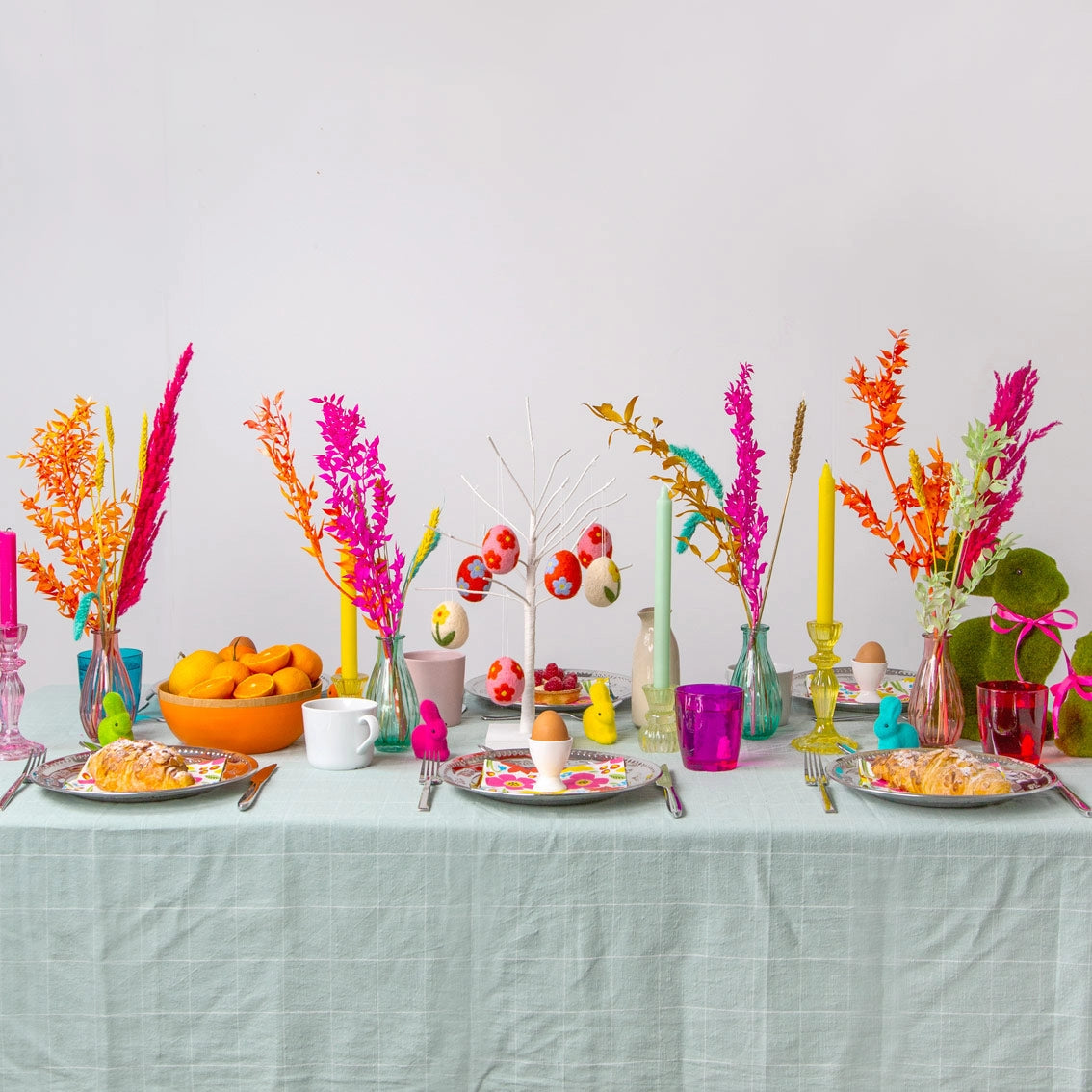 Mini Rainbow Bunny Decorations