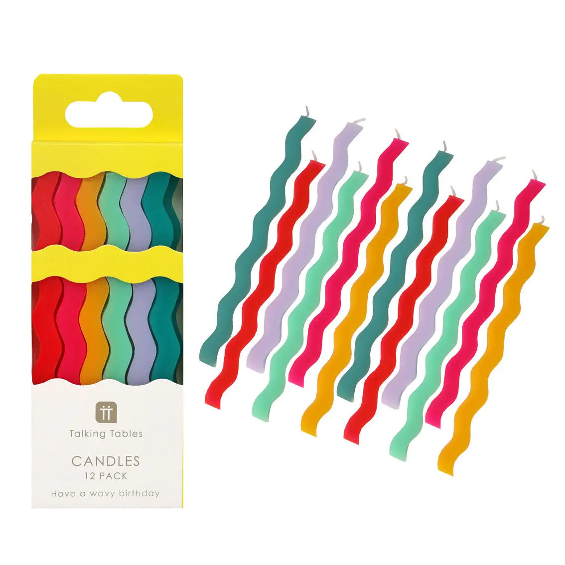 Wavy Tall Birthday Candles