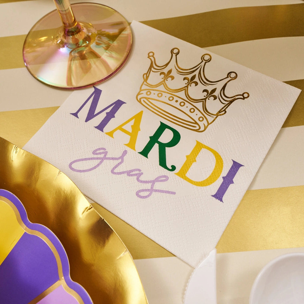 Let's Mardi Cocktail Napkins