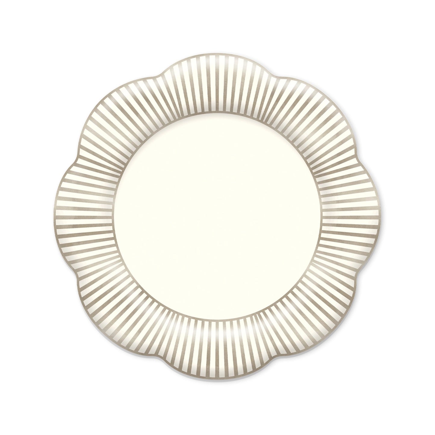 Antique Gold Stripe Border Dinner Plate
