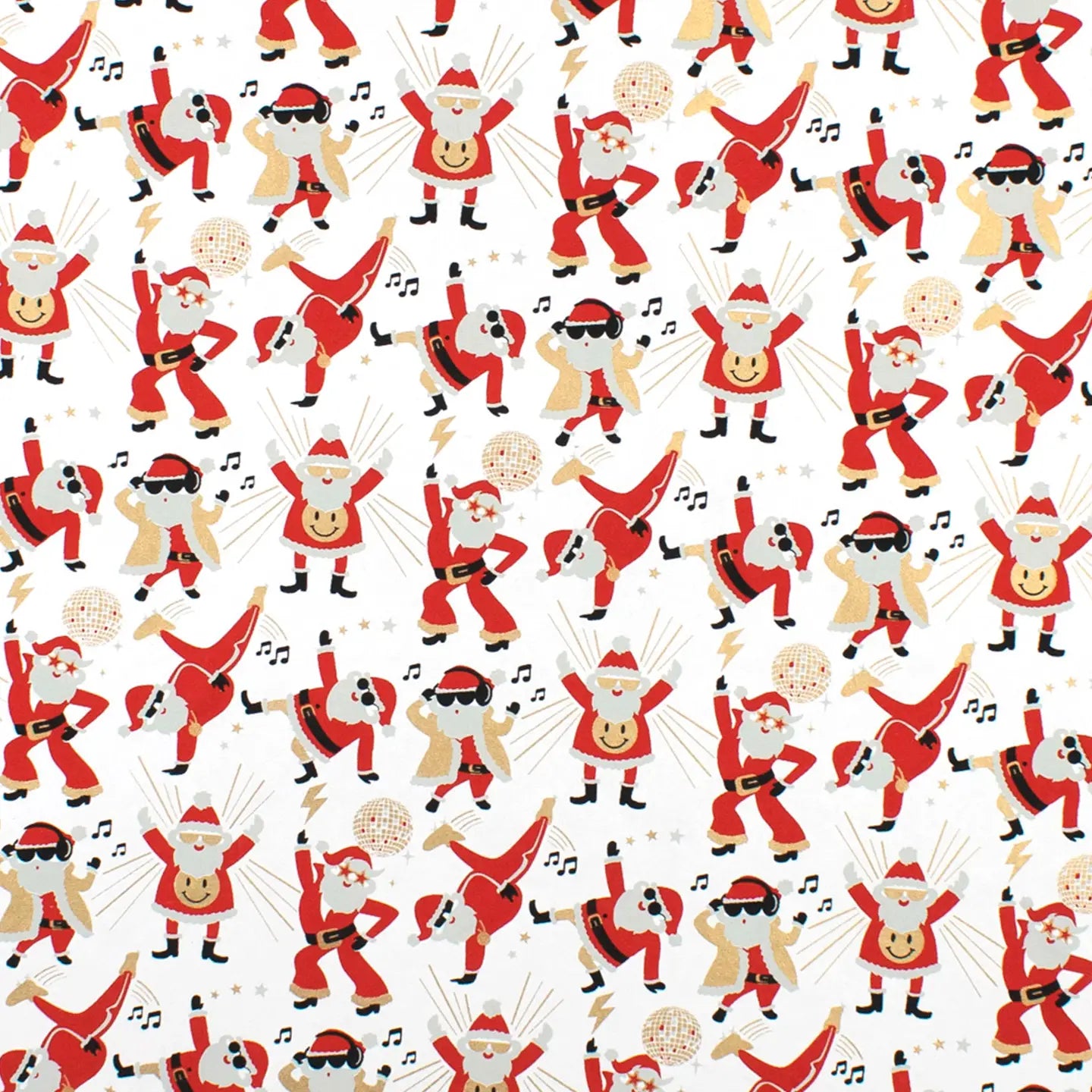 Rockin Santa Roll Wrapping Paper Sheets