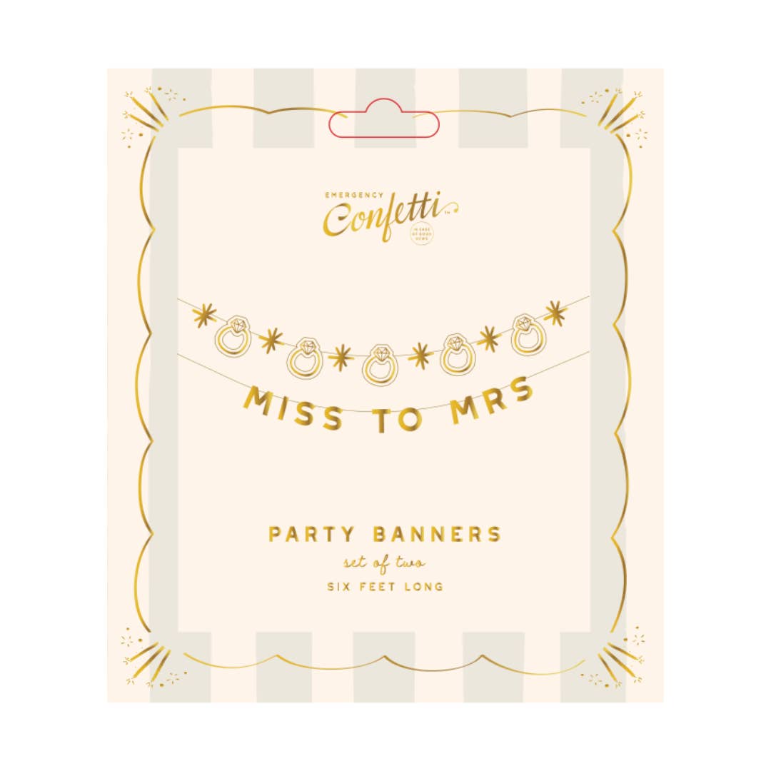 Miss to Mrs Banner Set
