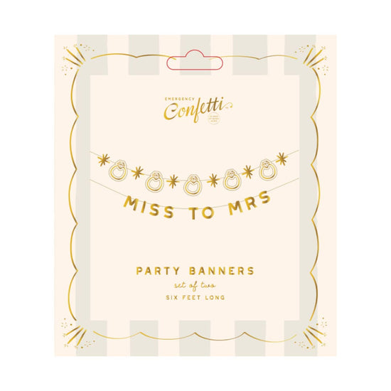 Miss to Mrs Banner Set