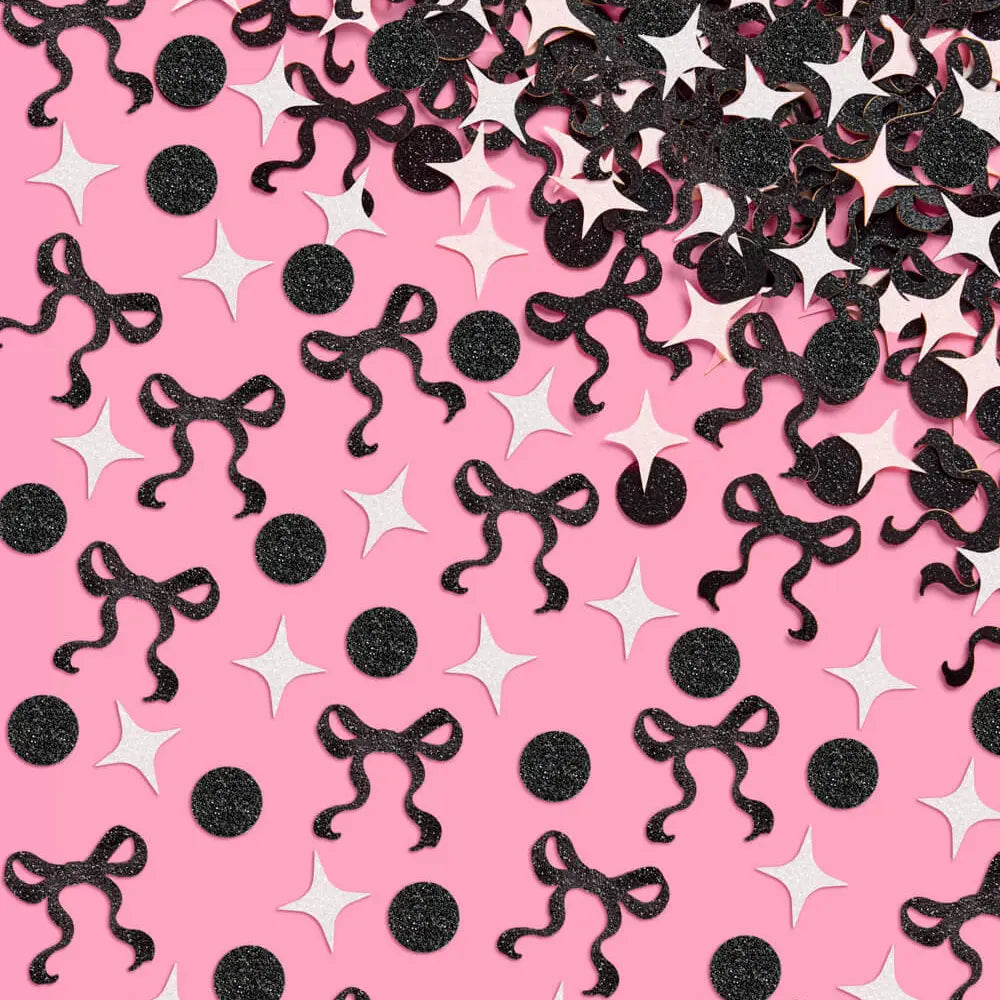 Black Bow Confetti