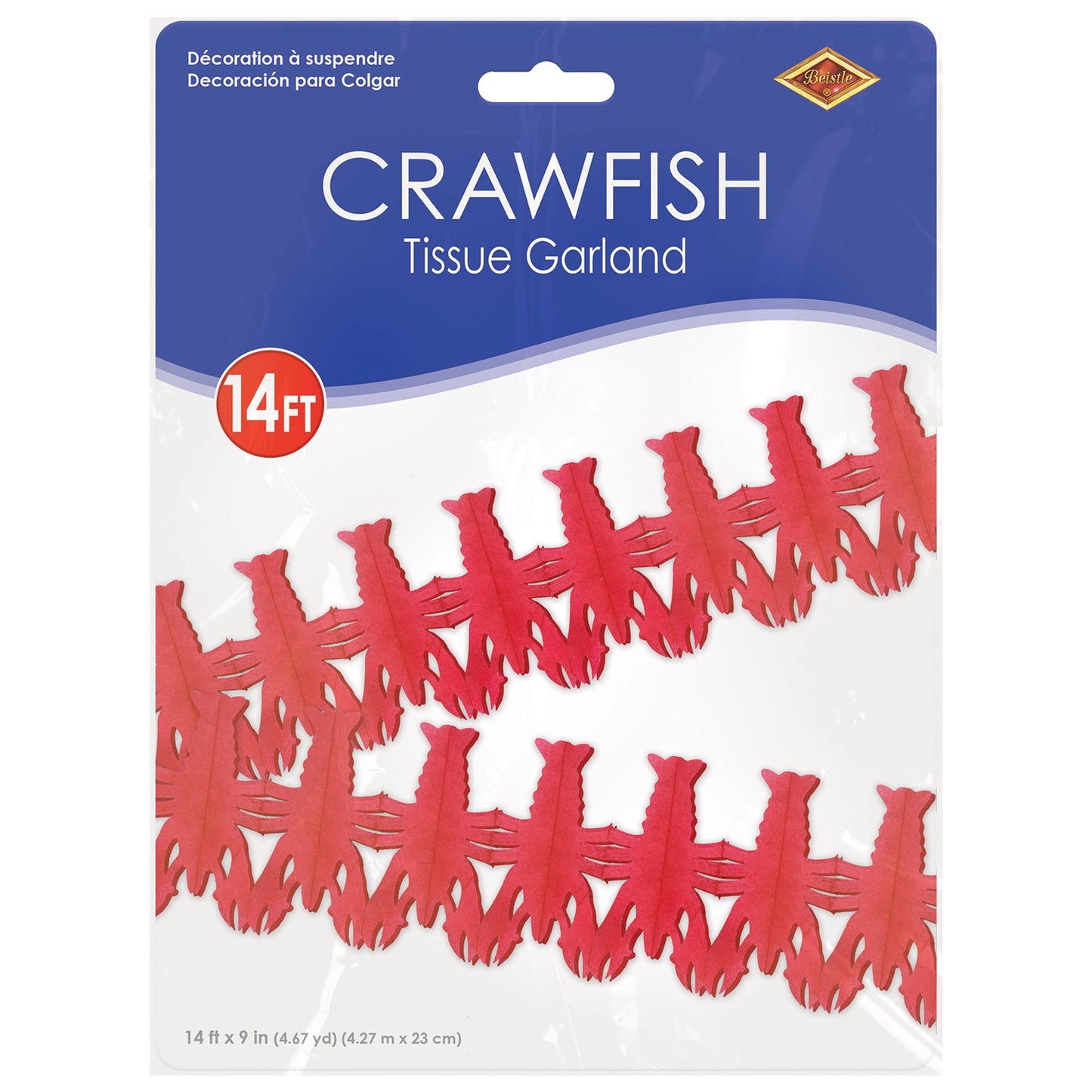 Crawfish Tissue Paper Garland