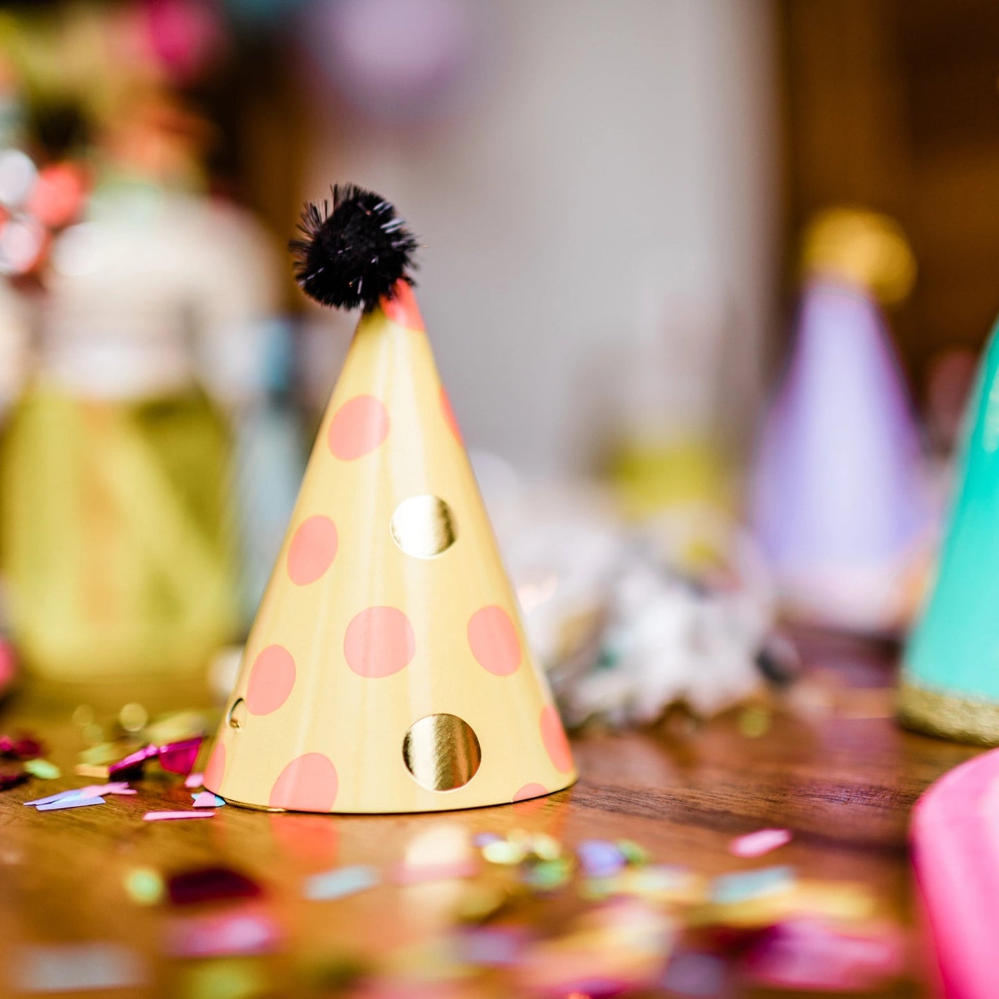 Mini Patterned Rainbow Party Hats