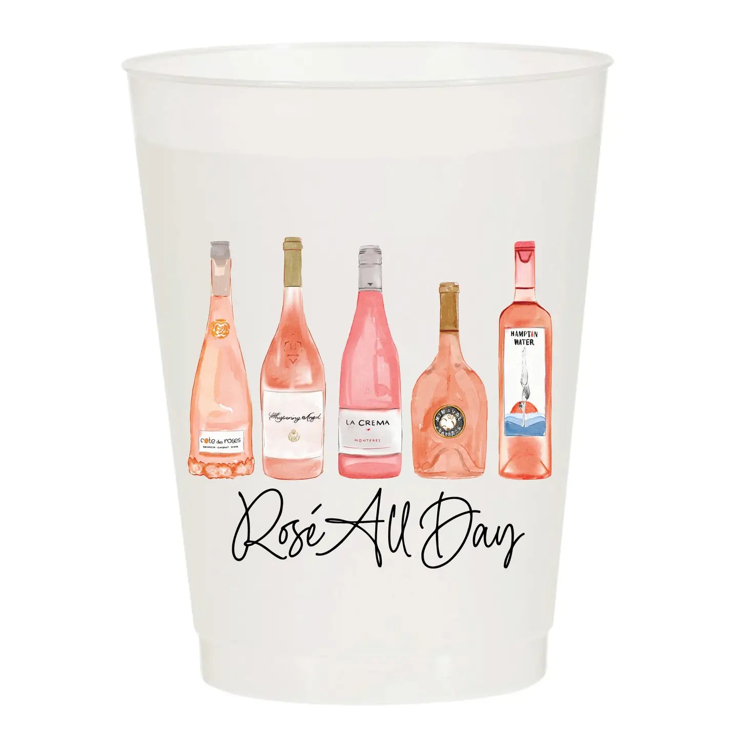 Rosé All Day Frosted Cups