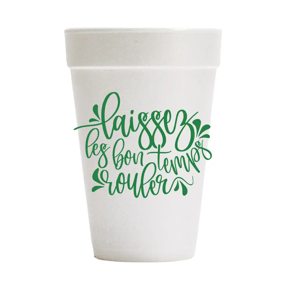 Laissez Mardi Gras Foam Cups