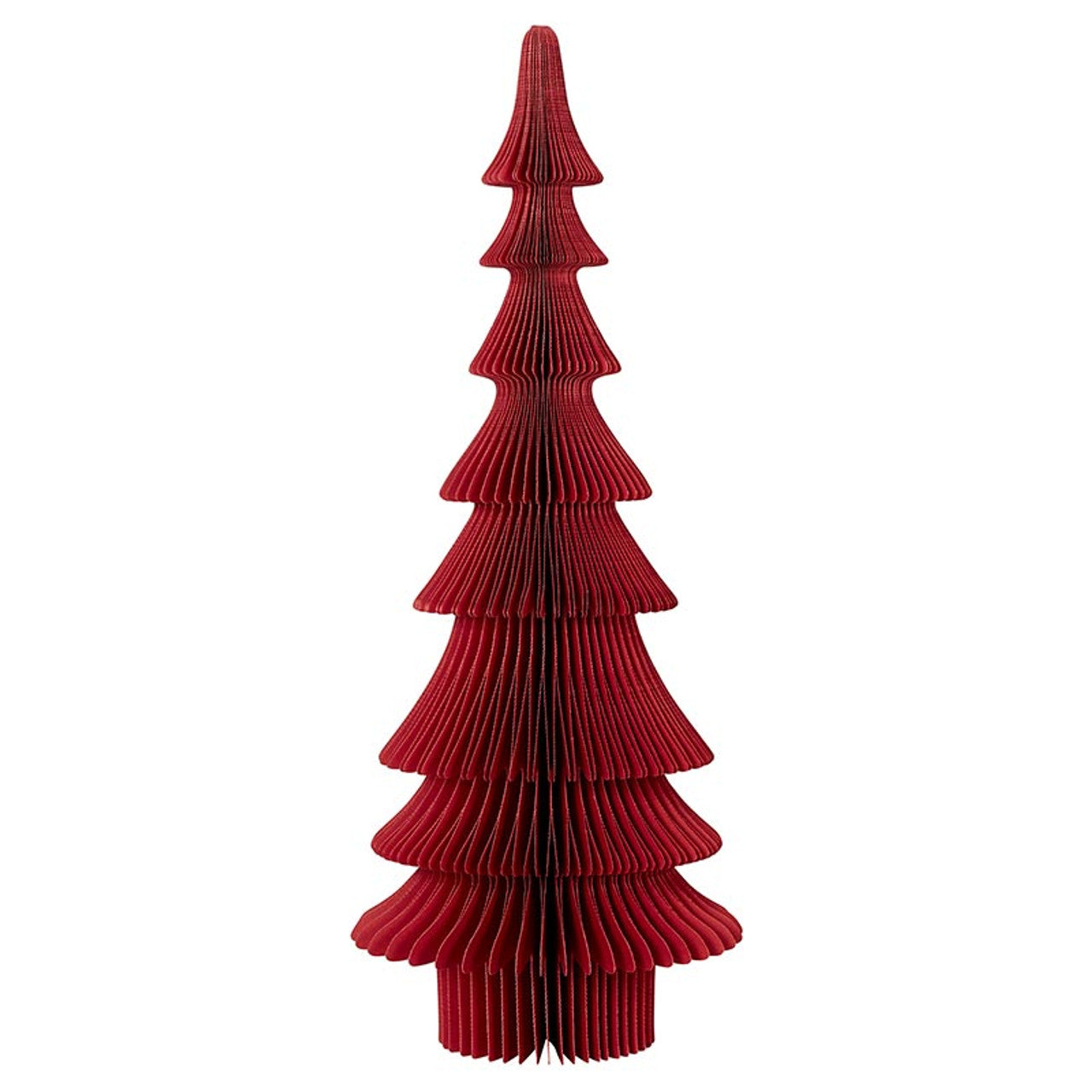 14" Deep Red Siberian Fir Paper Tree
