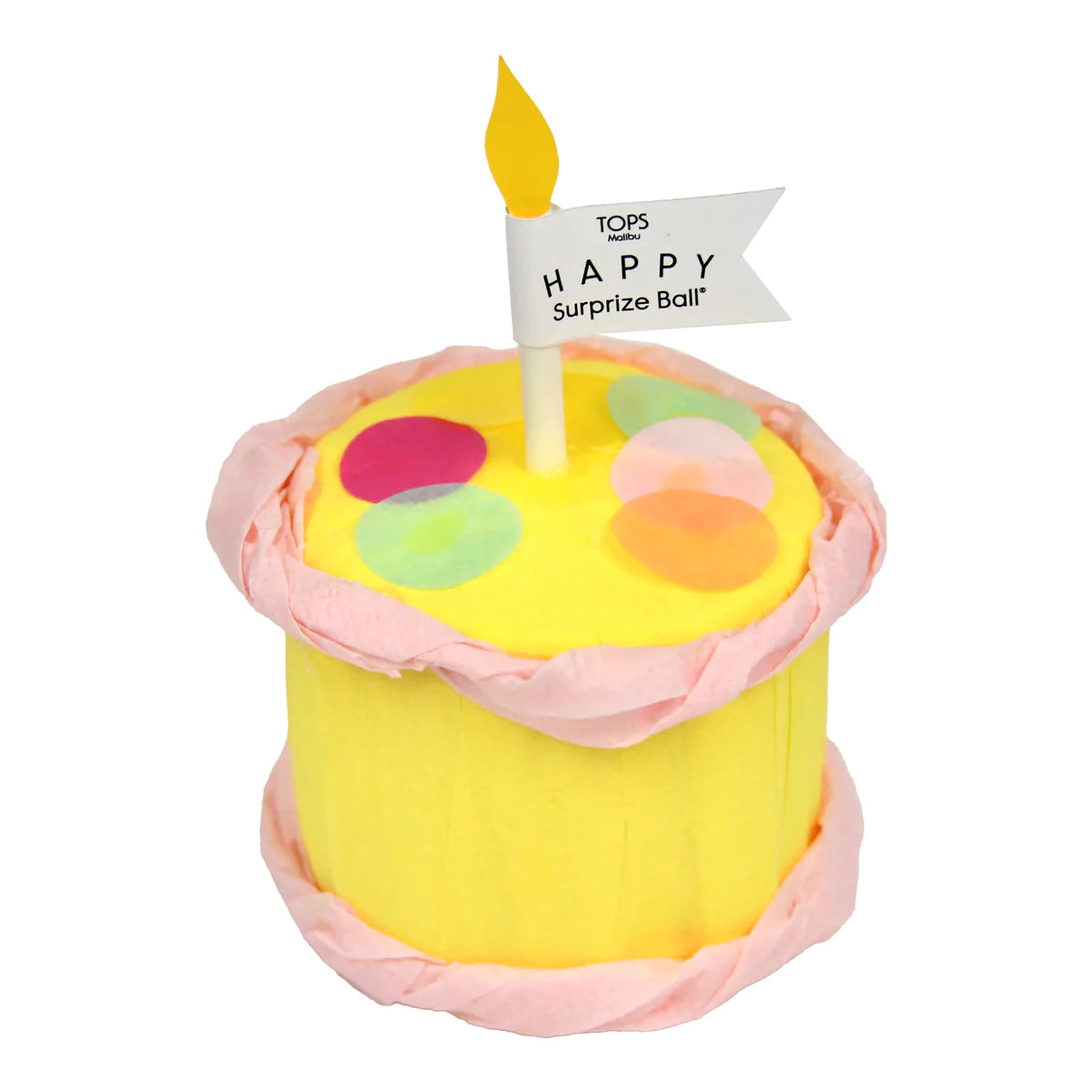 Deluxe Surprise Ball Happy Birthday Cake