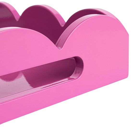 16" Fuchsia Rectangular Tray