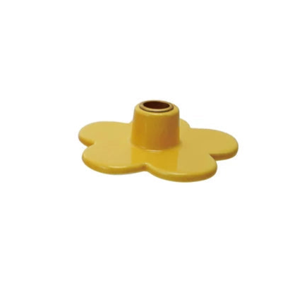 Stoneware Flower Shaped Candle Holder
