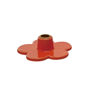 Stoneware Flower Shaped Candle Holder