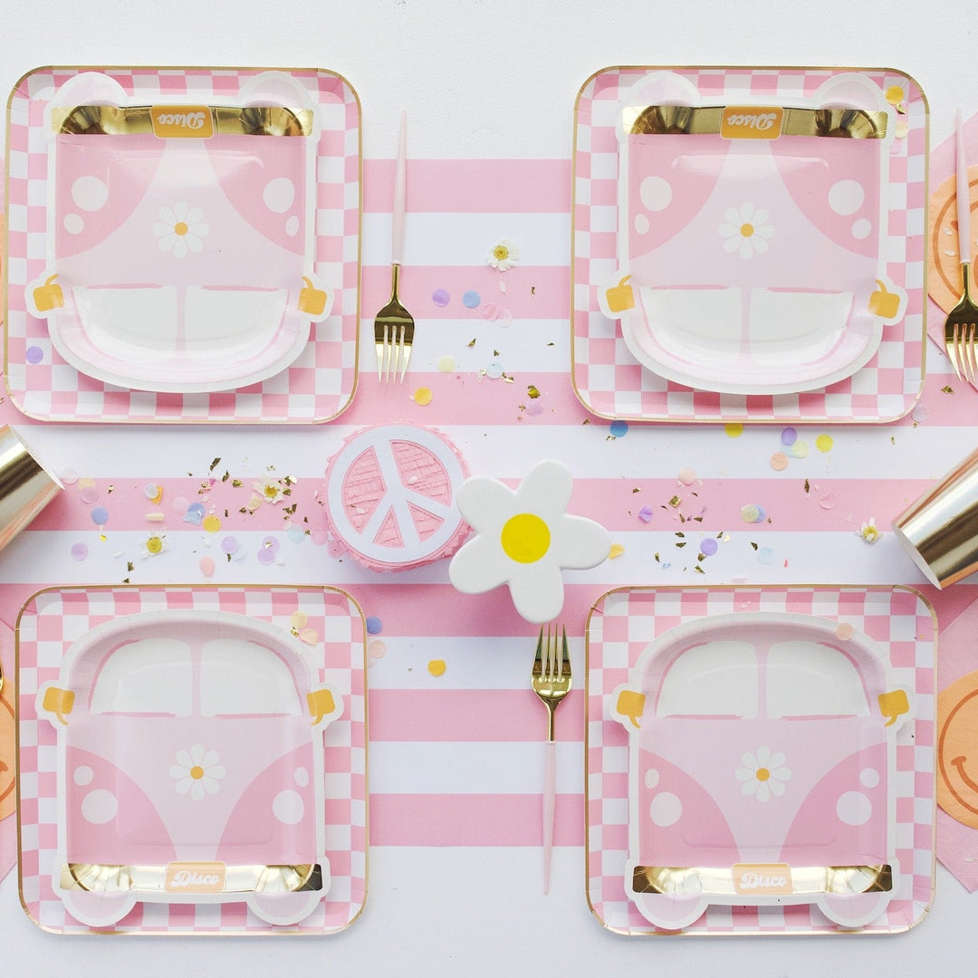 Petal Pink Stripe Table Runner