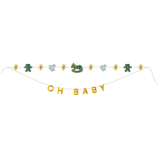 Oh Baby Blue Banner Set