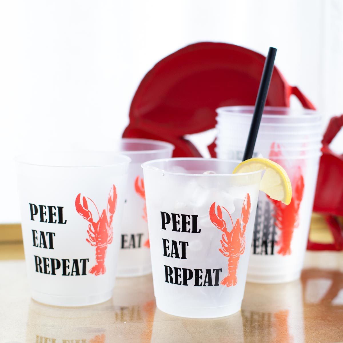 Peel Eat Repeat Crawfish Cups