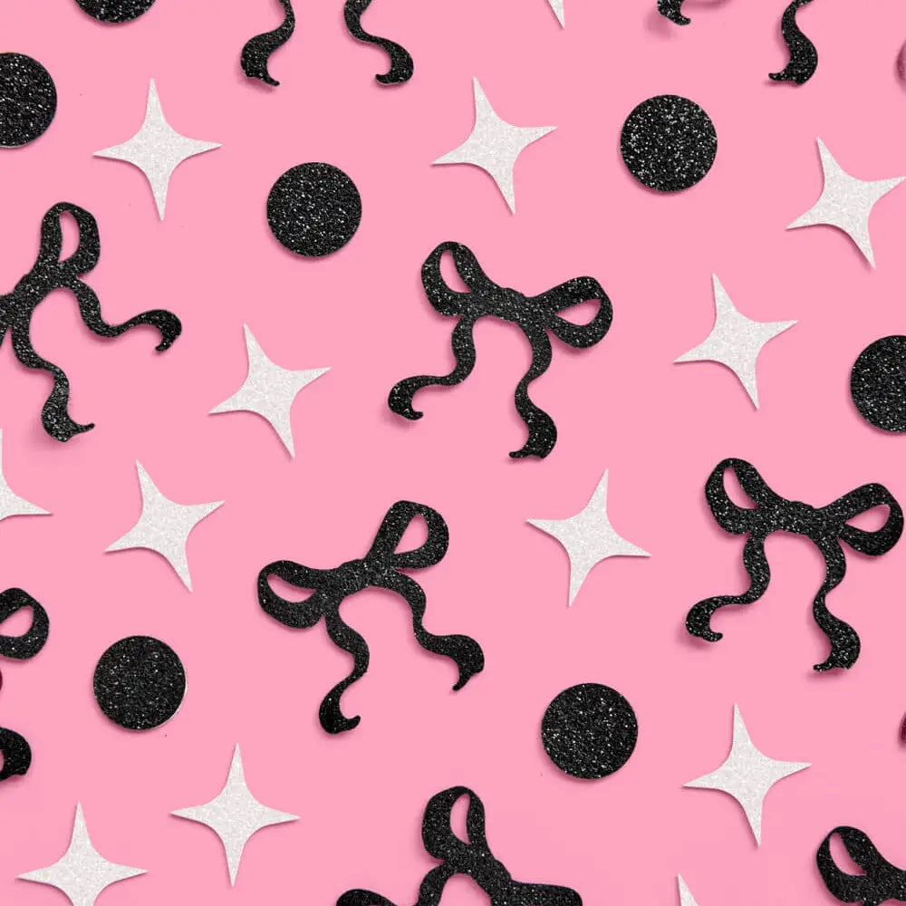 Black Bow Confetti