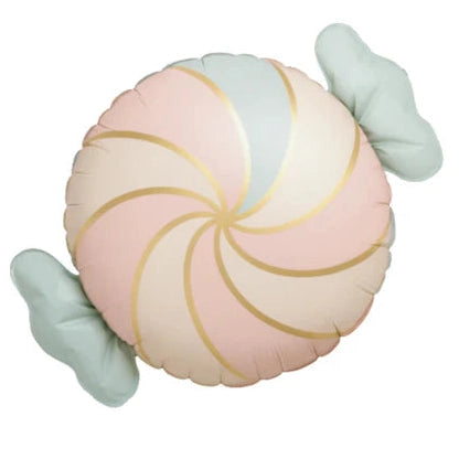 24" Pastel Swirl Candy Mylar