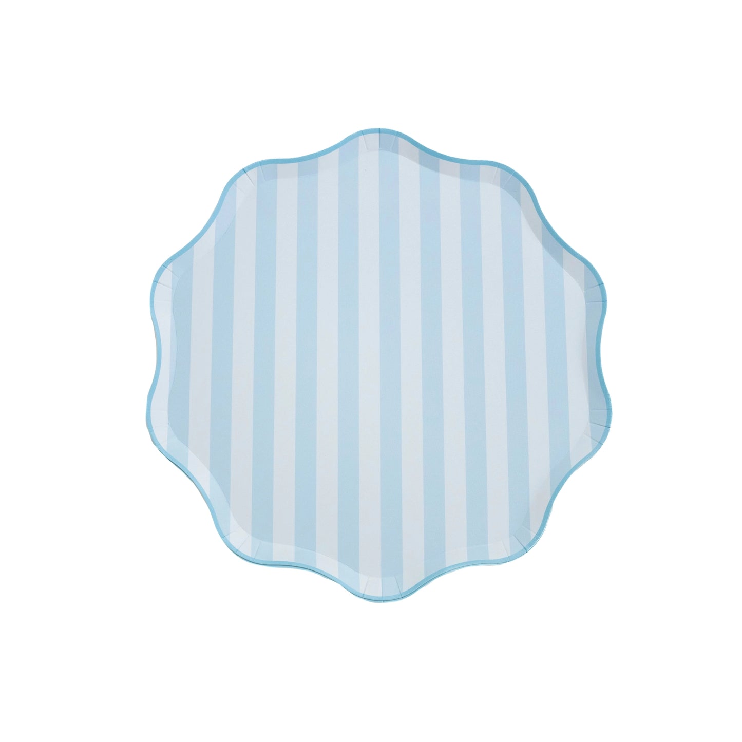 Soft Blue Stripe Plates