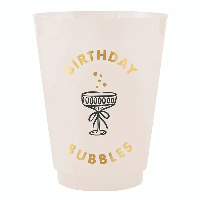 Birthday Bubbles Frosted Cups