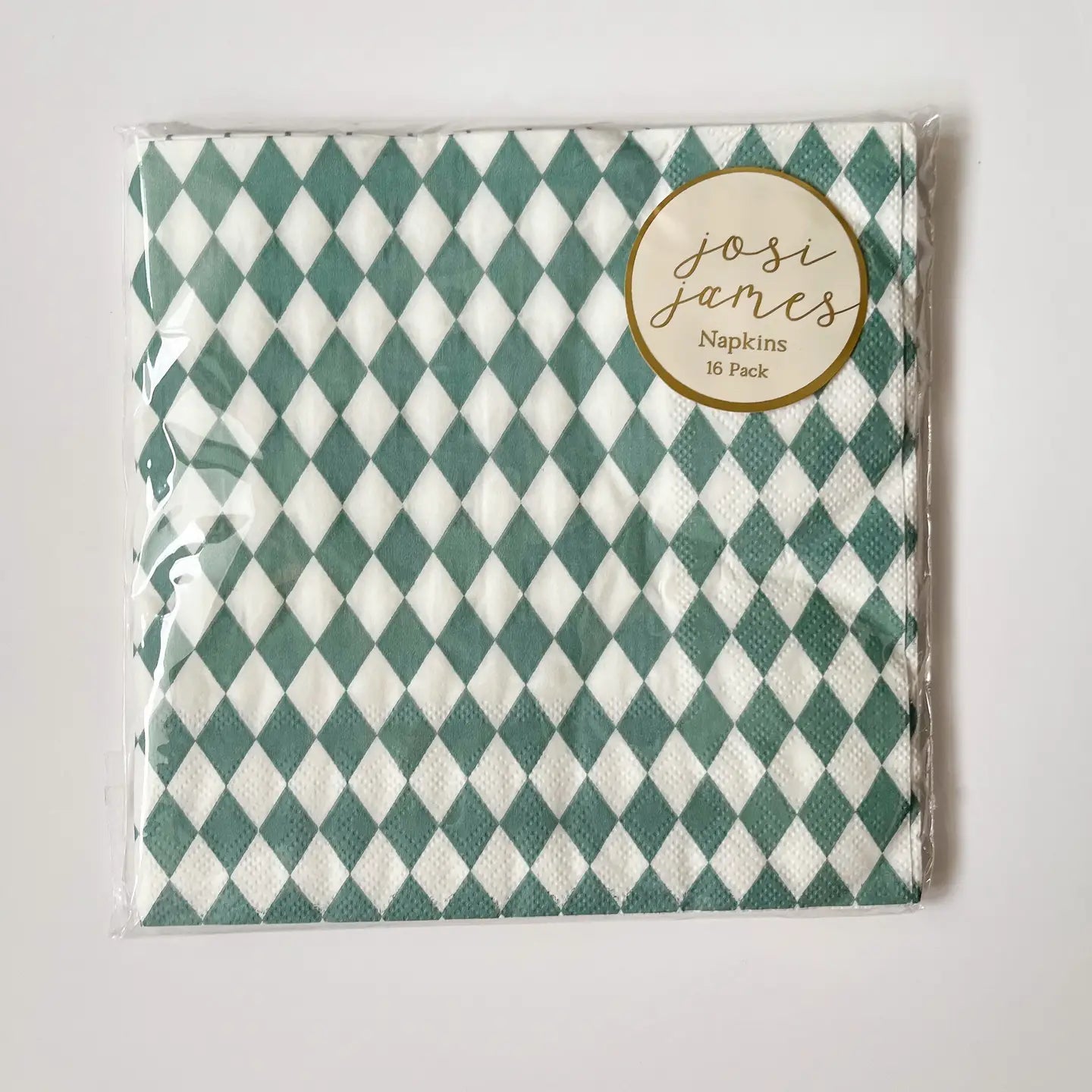 Green Bavarian Check Large Napkins