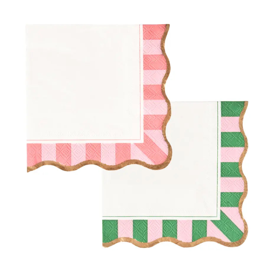 Palm Beach Cabana Stripe Cocktail Napkins