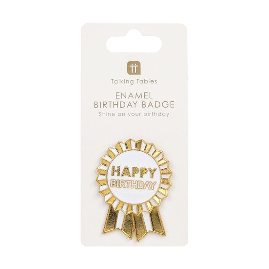 Happy Birthday Enamel Pin Badge