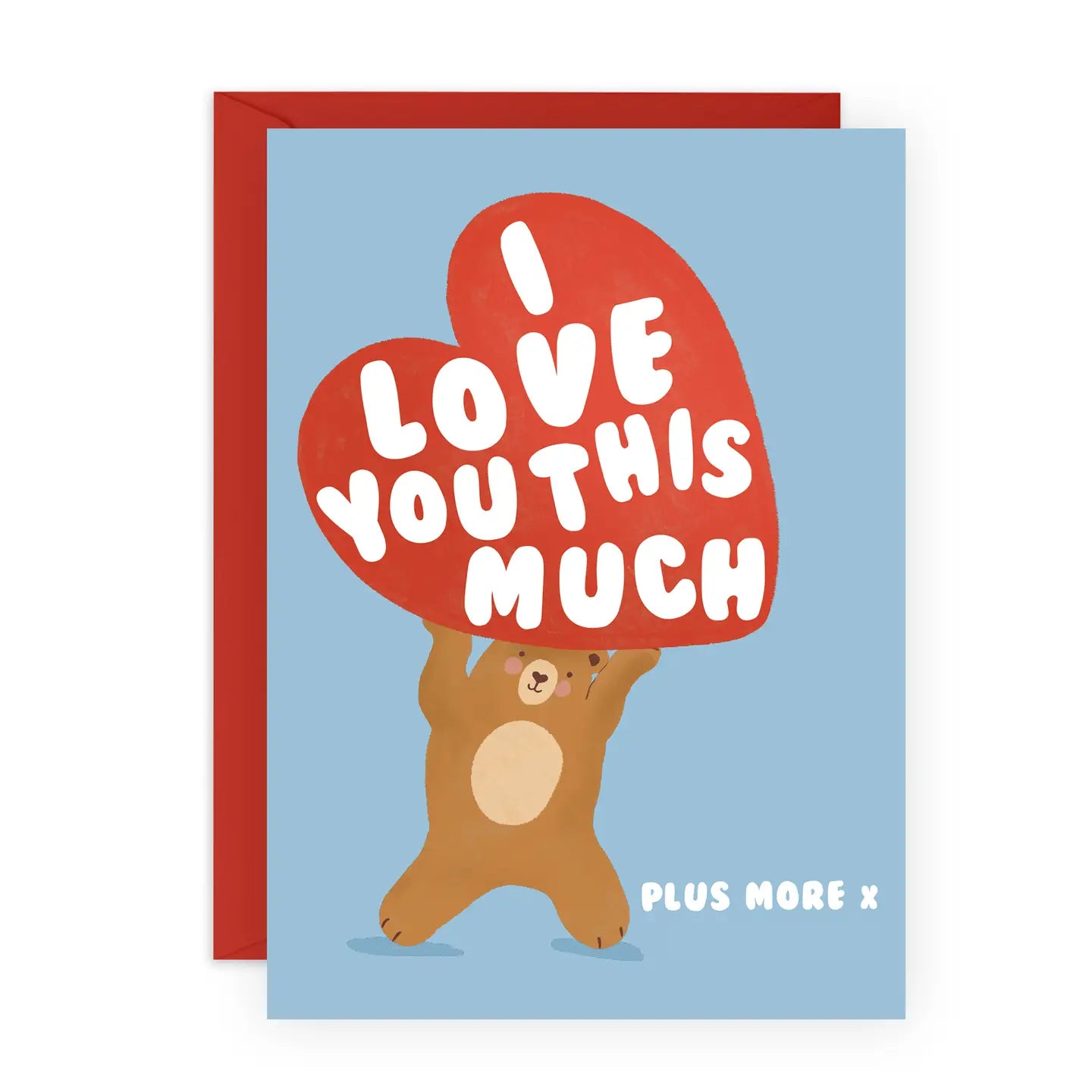 I Love You This Much Card with Stickers