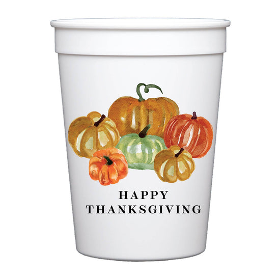 Happy Thanksgiving Stadium Cups