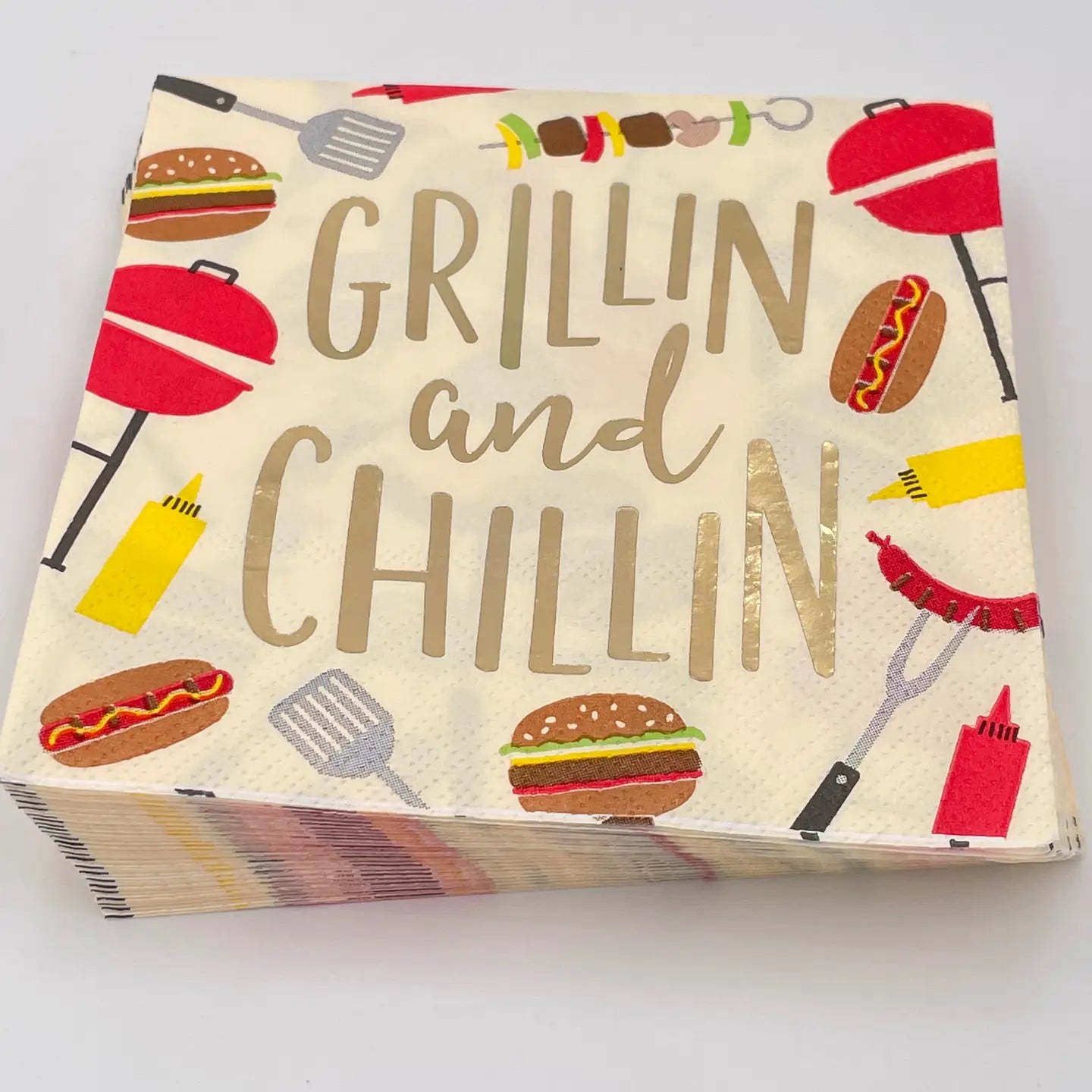 Grillin and Chillin Cocktail Napkins