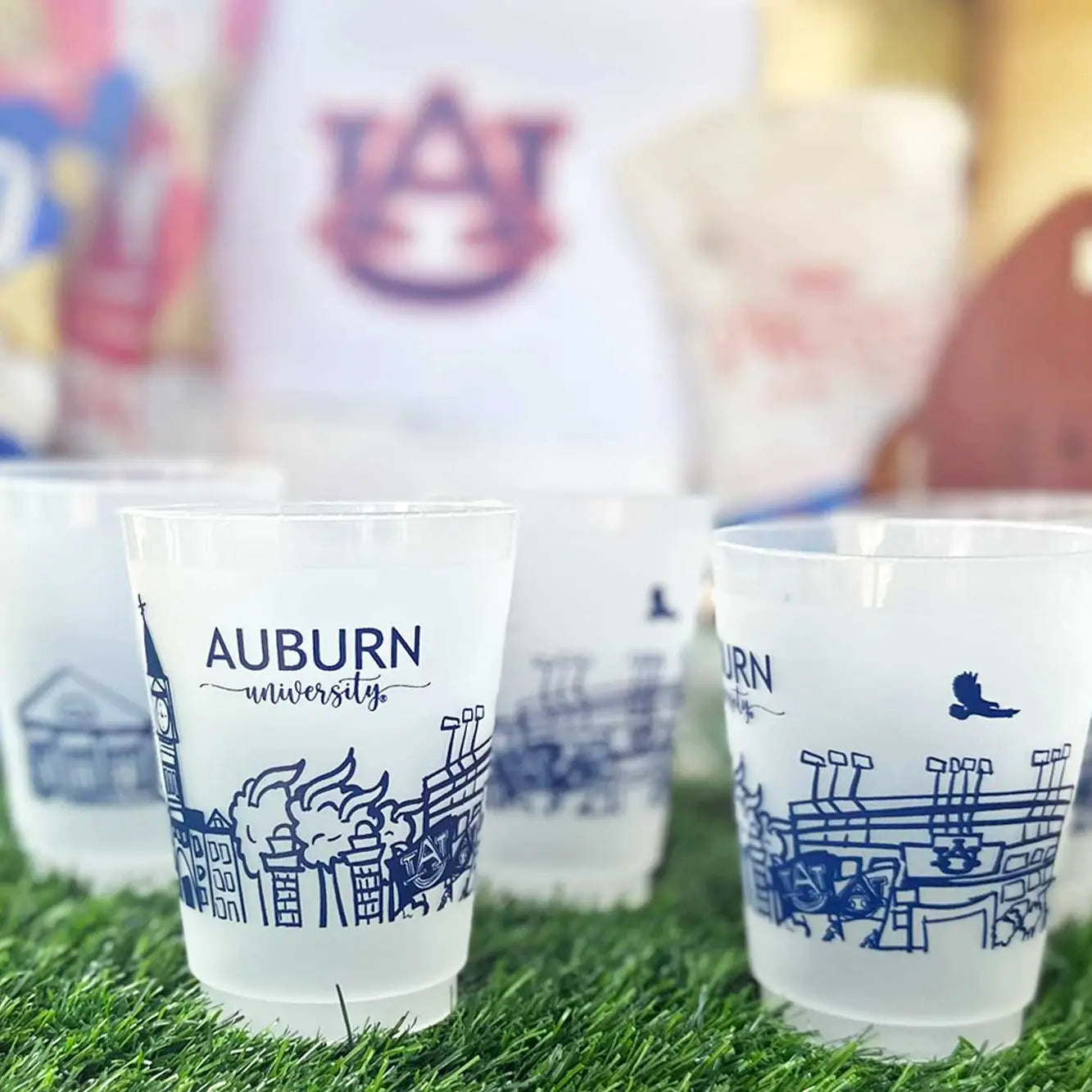 Auburn Skyline Frosted Cups