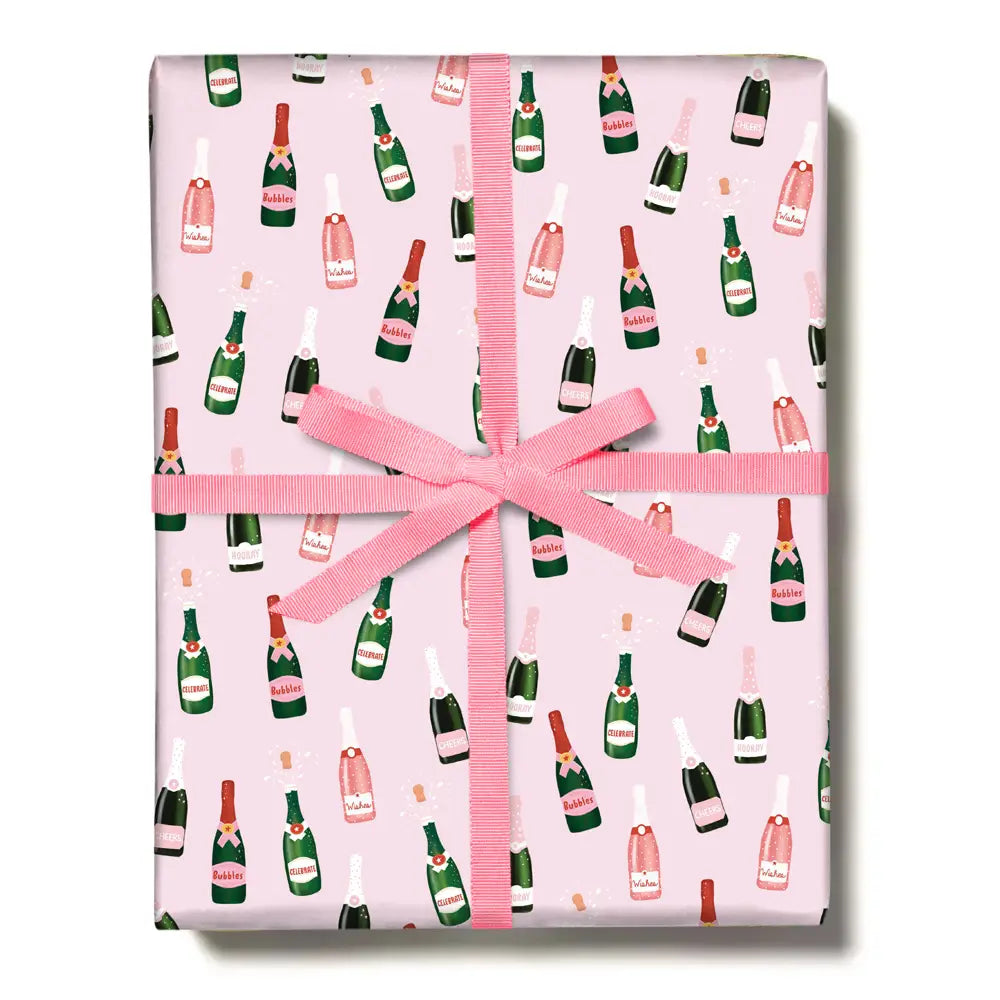 Champagne Gift Wrap Sheets - Set of 3