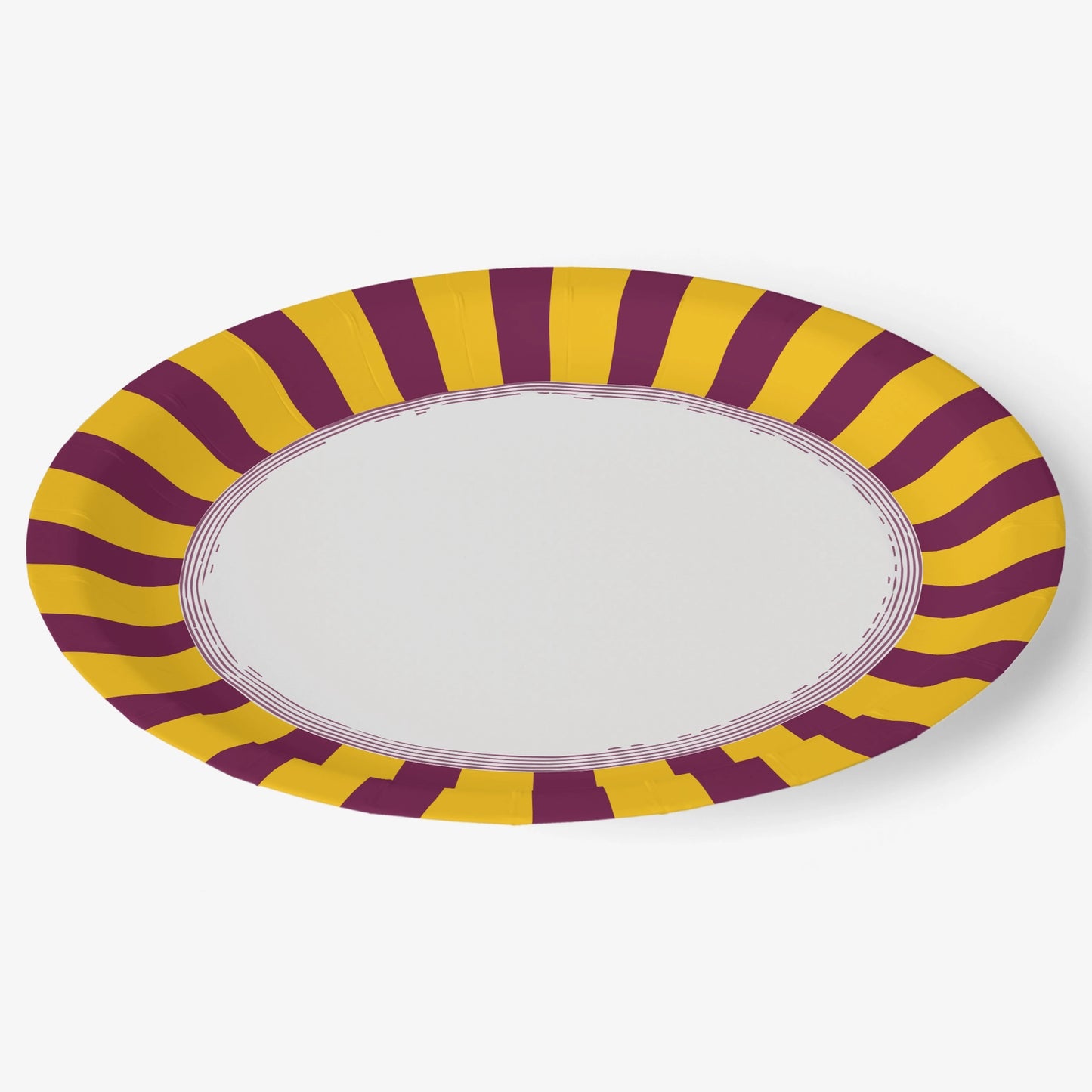 Marigold Radial Stripe Dinner Plate