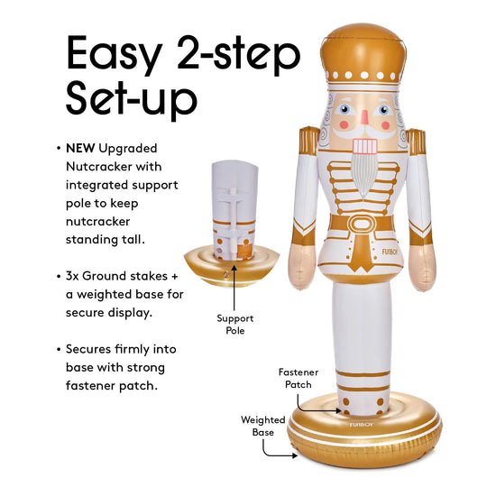 Gold Inflatable Nutcracker - Large