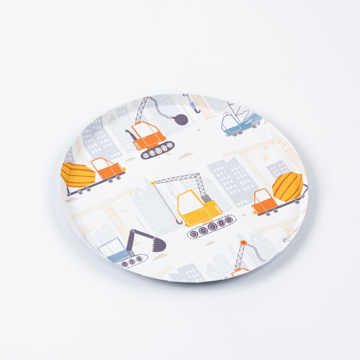 Construction Dessert Plates