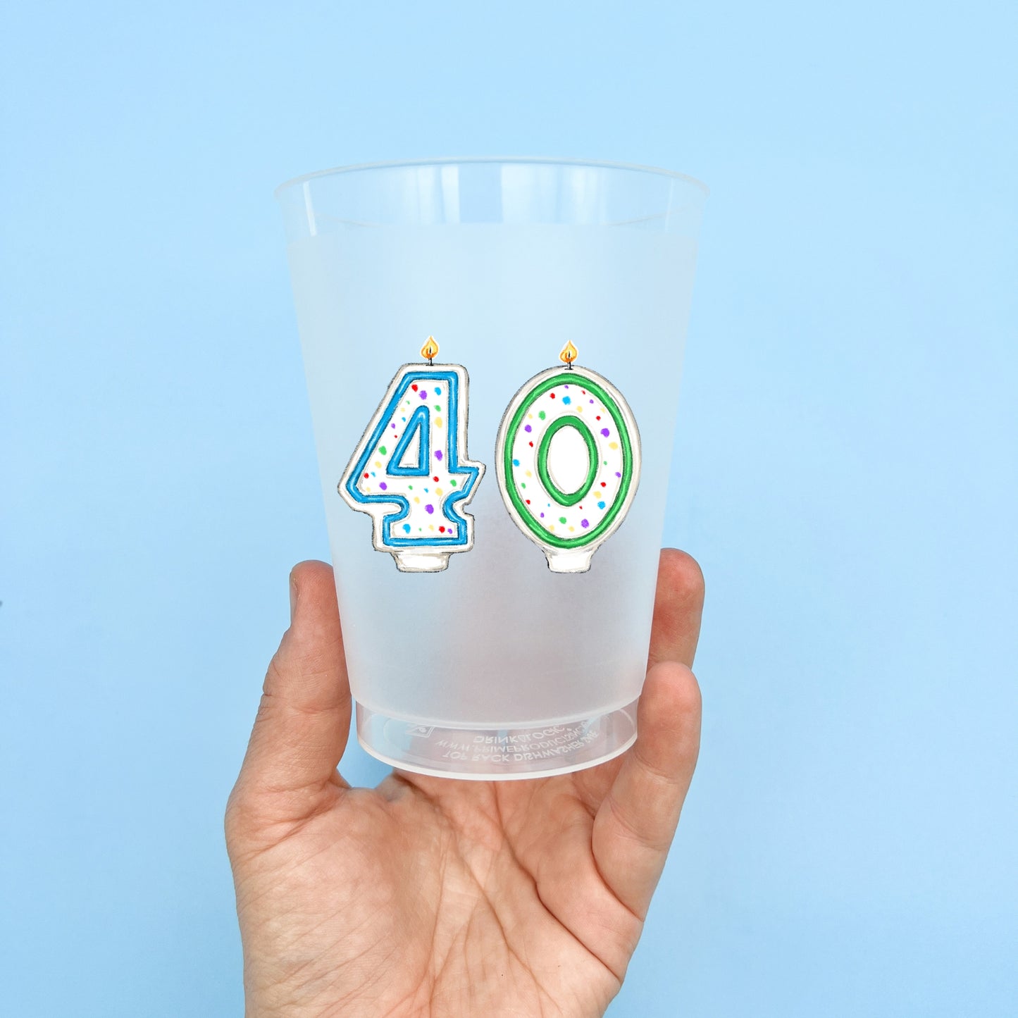 Fortieth Birthday Party Cup Set