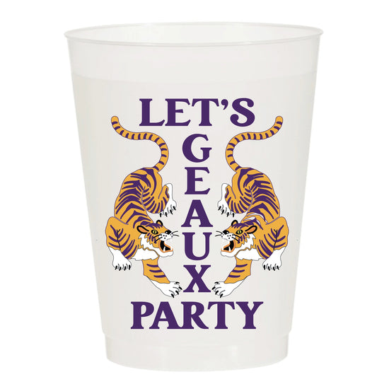 Load image into Gallery viewer, Let&amp;#39;s Geaux Party LSU Cups
