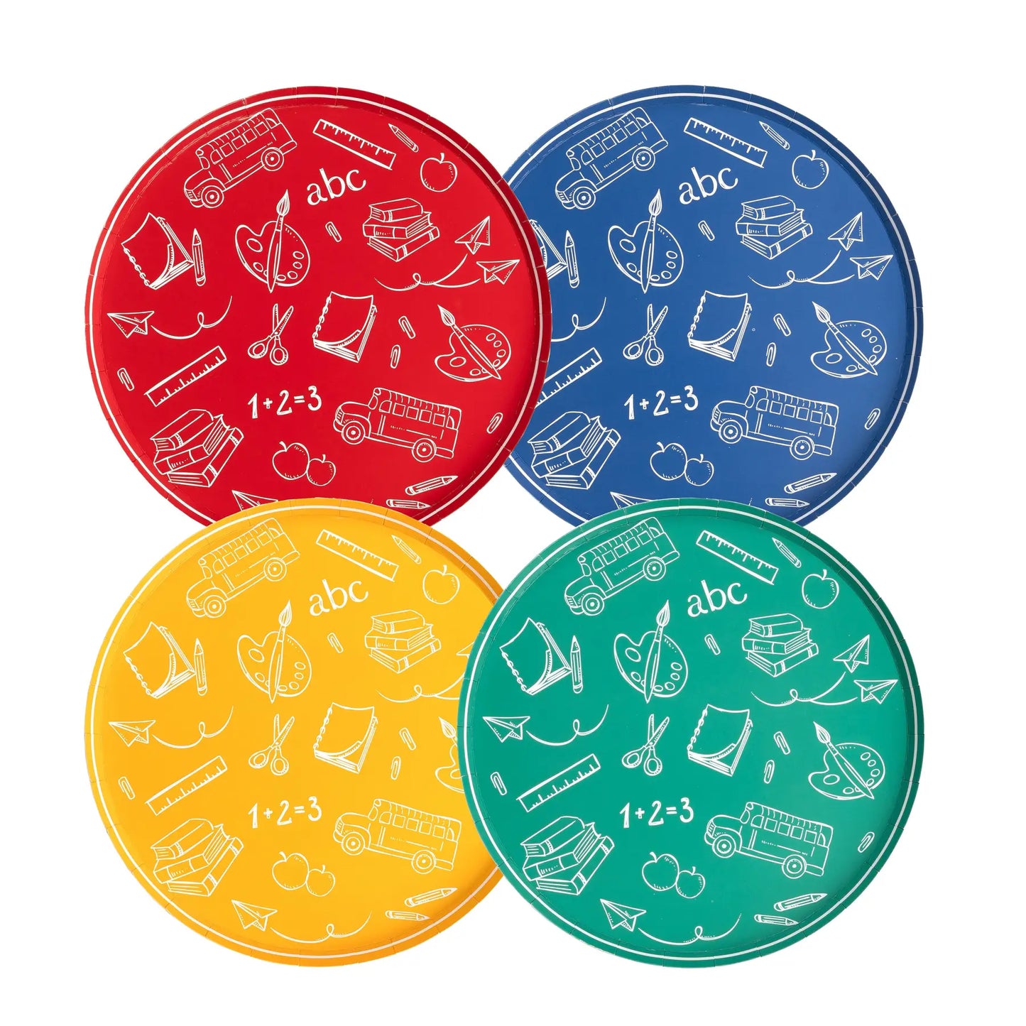 School Days Icon Dessert Plates