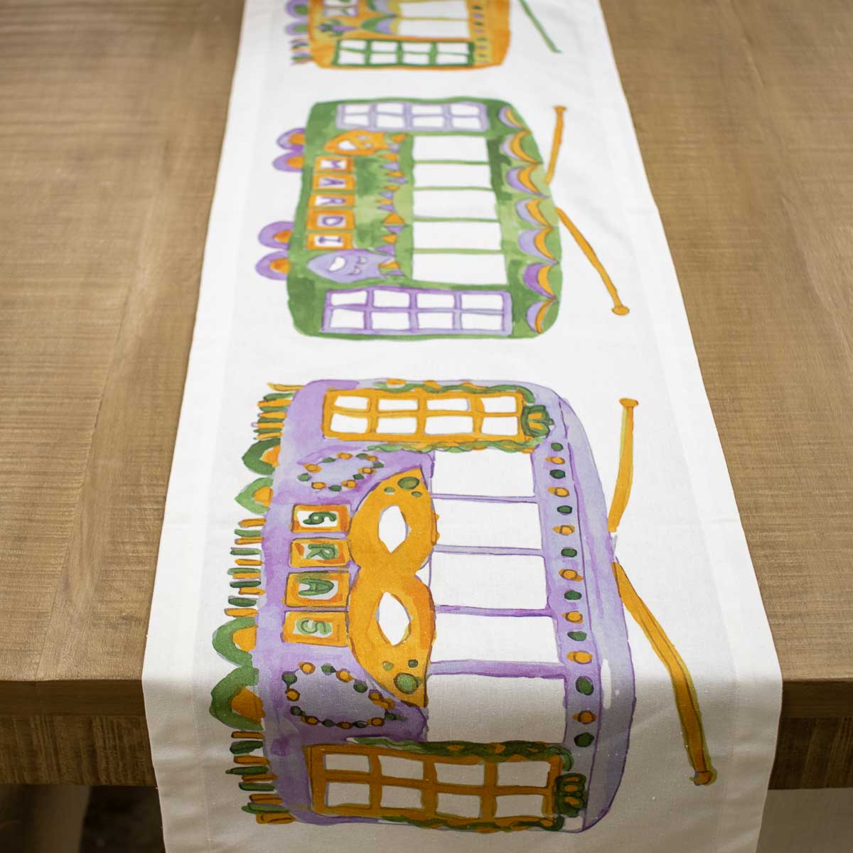 Mardi Gras Streetcar Table Runner