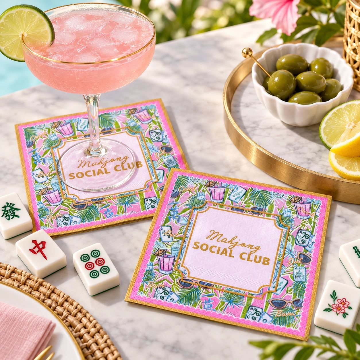 Mahjong Social Club Napkins