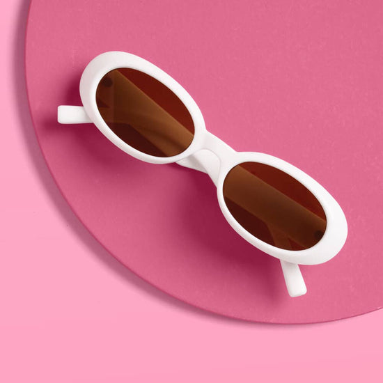 White and Gold Bride Sunglasses