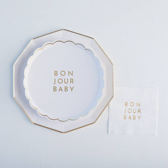 Bonjour Baby Blanc White Small Plates