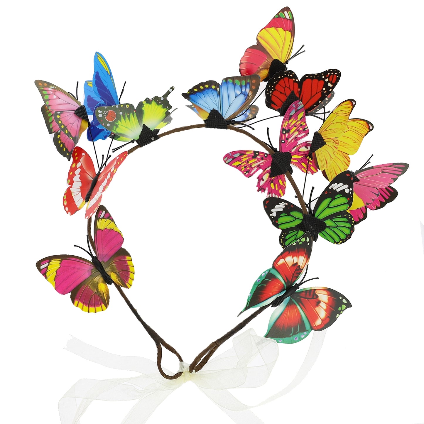 Butterfly Ribbon Closure Headband