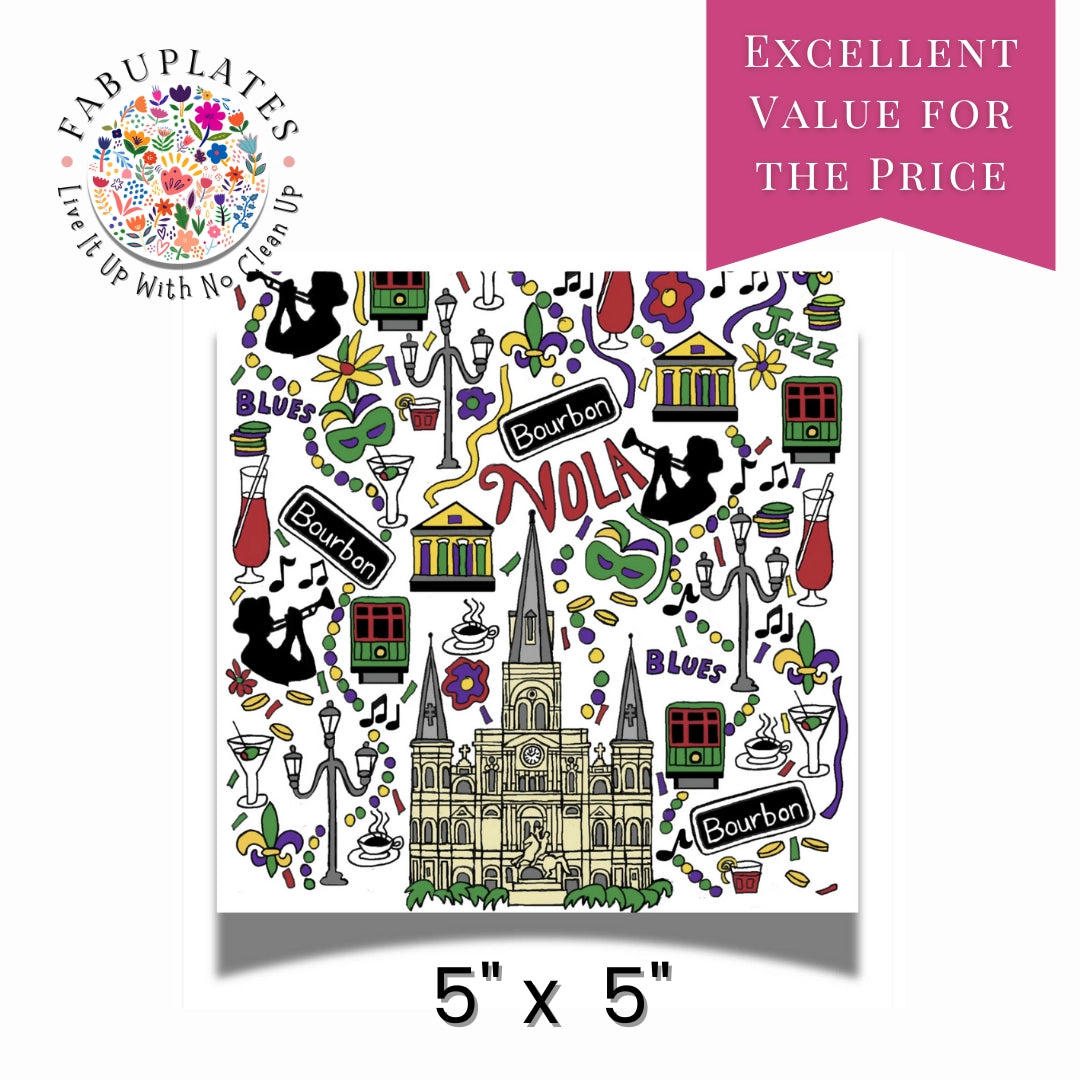 New Orleans Cocktail Napkin