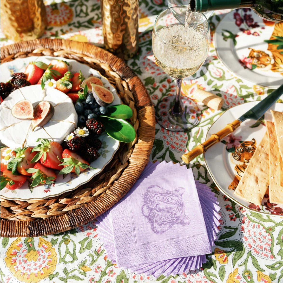 Purple Tiger Cocktail Napkins