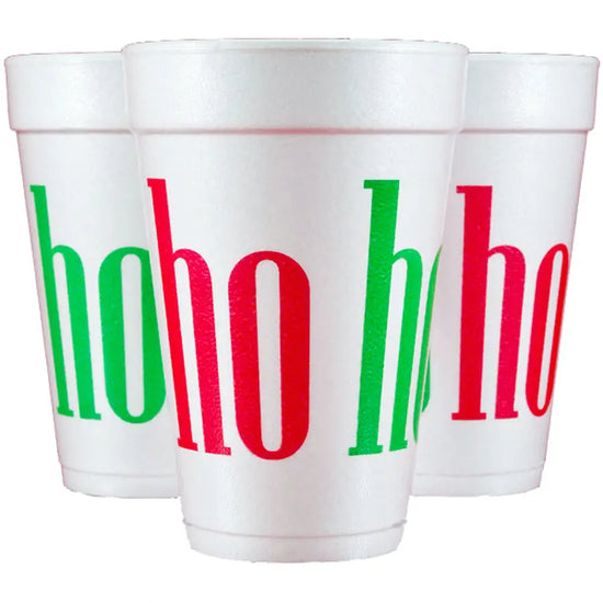 Ho Ho Ho Foam Cups