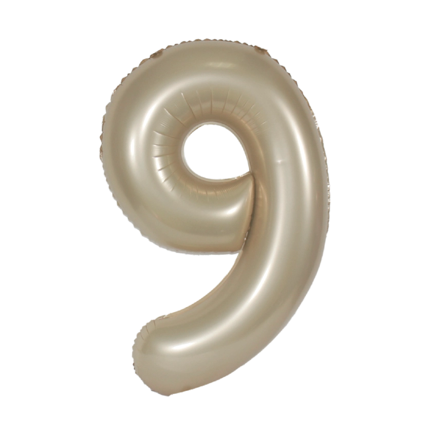 34" Champagne Mylar Numbers